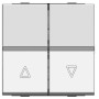 ABB Zenit Шампань Выключатель жалюзийный с фиксацией (2мод)