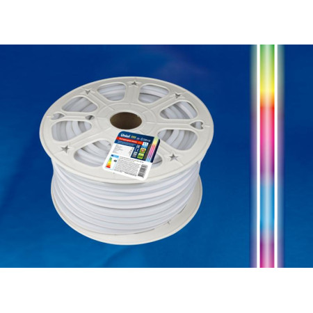 Лента светодиодная 220В IP67 NEON 50 м RGB ULS-N22-5050-80LED лента /m-8mm-IP67-220V-10W/m-50M-RGB