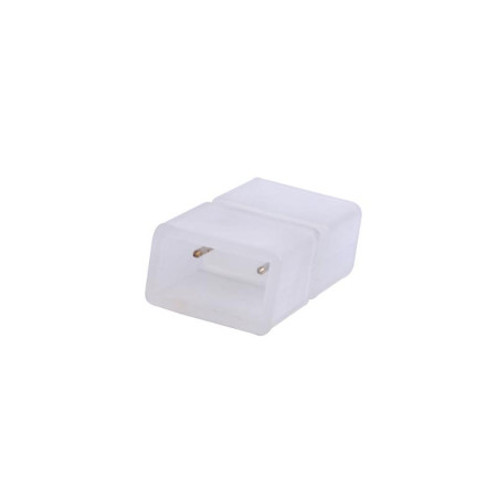 Коннекторы для светодиодной ленты 220В 5050 12-14мм, 2 контакта UTC-Q220 K12/B67-NNN CLEAR 025 POLYBAG прозрачный, 25 шт/упак