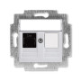 ABB Levit Серебро Розетка комп. RJ45 категория 5e и заглушка