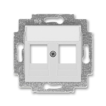 ABB Levit Серый Накладка с суппортом для информационных разъёмов