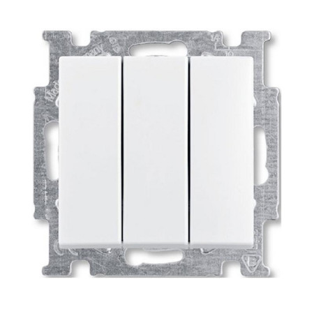 ABB Basic 55 Альп. белый Выключатель 3-клавишный, 16А