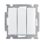 ABB Basic 55 Альп. белый Выключатель 3-клавишный, 16А