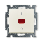 ABB Basic 55 Шале (белый) Выключатель 1-клавишный 2-полюсный, 20A