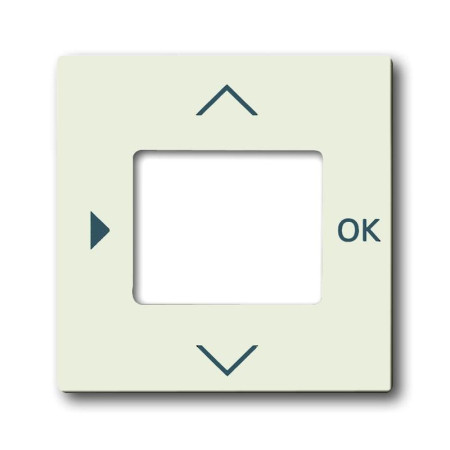 ABB Basic 55 Шале (белый) Накладка для терморегулятора (мех. 1098 U, 1098 UF)
