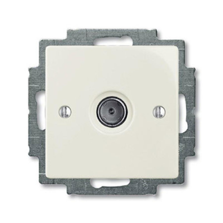 ABB Basic 55 Шале (белый) Розетка TV оконечная
