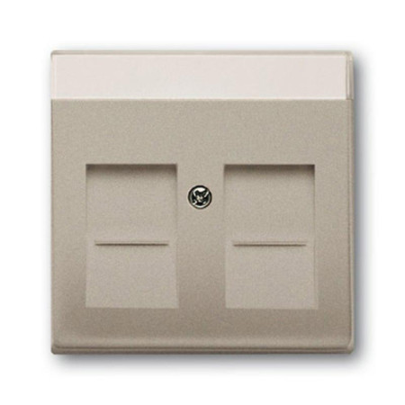 ABB Basic 55 Шампань Плата центральная для коммуникац розеток 0211 с суппортами 18**
