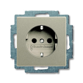 ABB Basic 55 Шампань Розетка с/з