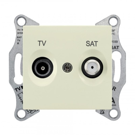 Sedna Бежевый Розетка TV/SAT оконечная 1dB