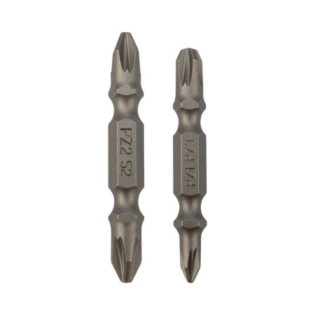 Мини-набор бит двусторонних KRANZ PZ2xPZ2, PZ1xPZ3-50 мм (2 шт./уп.)