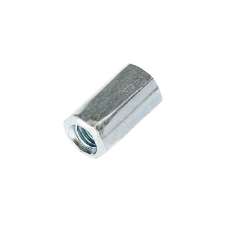 Гайка для шпильки KRANZ удлиненная М6, 1.0х10х18, короб (20 шт./уп.)