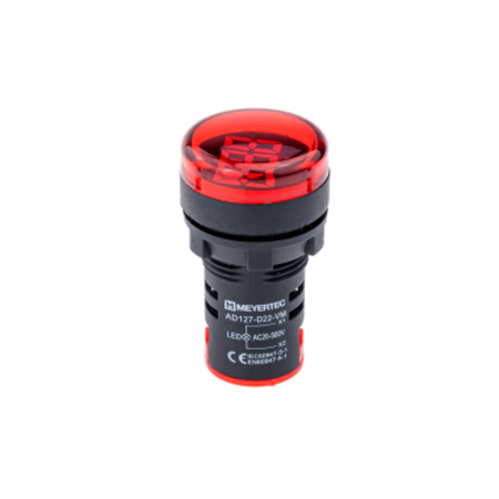 Индикатор напряжения, 20-500V AC, красный MT22-VM4