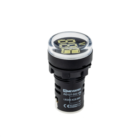 Индикатор напряжения, 20-500V AC, белый MT22-VM1