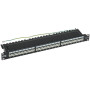ITK 1U патч-панель кат. 6A STP 24 пт. экран. Dual IDC