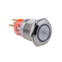 Кнопка IP67, с подсветкой, синяя, с фиксацией, 1NO+1NC, 220В AC, MT67-F220B11