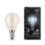 Лампа светодиодная Black LED Filament Шар E14 9W 710lm 4100K