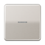 Клавиша для KNX кнопки, 1 группа с окошком металл платина
