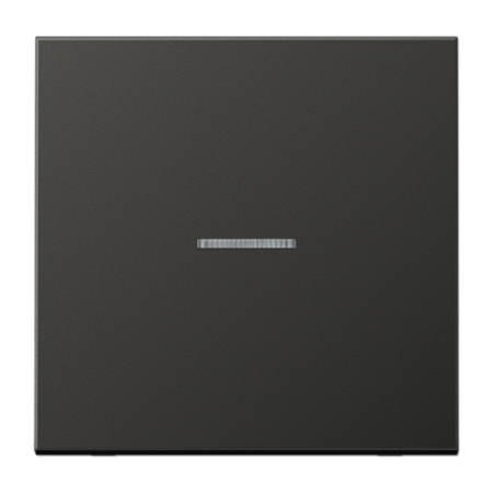 Клавиша для KNX кнопки, 1 группа, с окошком металл антрацит