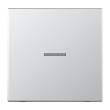 Клавиша для KNX кнопки, 1 группа, с окошком металл алюминий