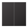 Клавиша для KNX кнопки, 2 группы металл дарк