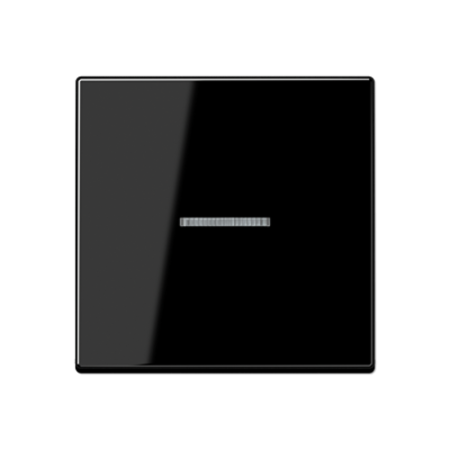 Клавиша для KNX кнопки, 1 группа, с окошком термопласт черный