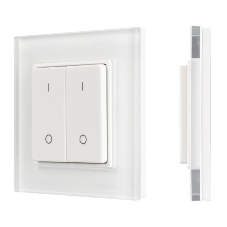 Панель SMART-P47-DIM-G-SUF (3V, 2 зоны, Knob, 2.4G) (Arlight, Стекло)