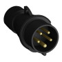 Вилка кабельная Easy&Safe 416EP6B,16А,3P+N+E,IP44,6ч,черн