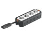 Рамка 4-модульная с розетками 4 белые 16А 250В 2К+З, штекер WINSTA MIDI