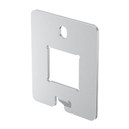 Суппорт для UDHOME-ONE для 1 разъема RJ45 тип LE (17,3х18,4 мм) нержавеющая сталь