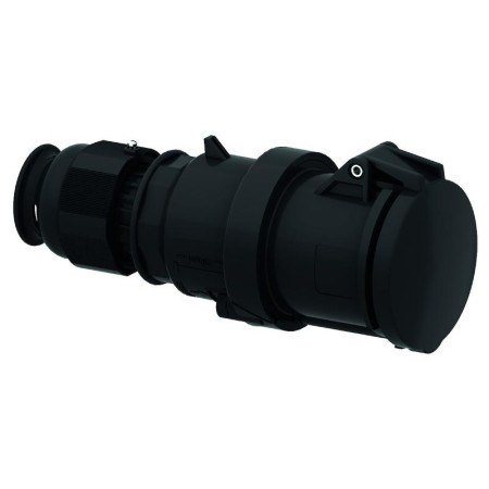 Вилка панельная 3п(2p + PE) 63А 230 QC черная IP44 I 310488-Bals I Bals