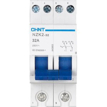 Переключатель модульный NZK2-32 2P 32А 2 положения (R)