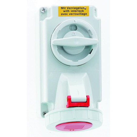 Розетка настенная с блокировкой 16А 5p IP67 I 160052-Bals I Bals