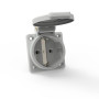 Розетка встраиваемая Schuko 16A 3p 250V IP54,QC серая I 71100-Bals I Bals