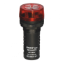 Сигнализатор звуковой ND16-22FS Φ22 мм красный LED АС/DC24В (R)