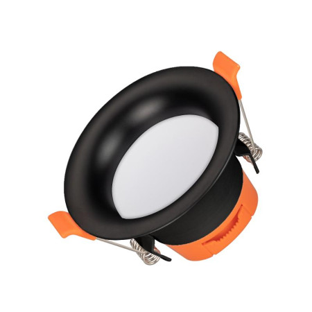 Светильник MS-BLIZZARD-BUILT-R90-6W Warm3000 (BK, 100 deg, 230V) ( IP20 Металл, 3 года)