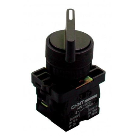 Переключатель NP2-EJ25, 2 положения с фиксацией, 1НЗ +1НО IP40