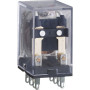 Реле промежуточное JZX-22F(D) 2 конт. с инд. LED 5А 220В AC