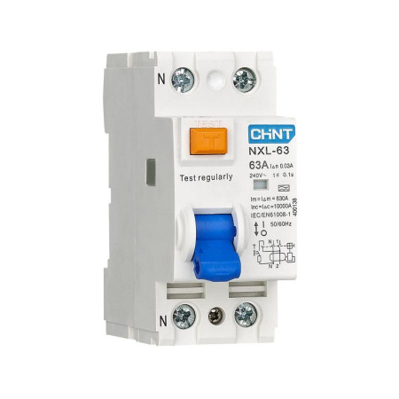 Устройство защитного отключения (УЗО) NXL-63 6kA 1P+N 32A 30mA A (R)