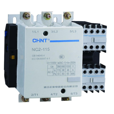 Контактор NC2-115NS реверс 115A 400В/АС3 50Гц (R)
