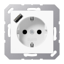 Розетка SCHUKO® с USB-зарядным устройством, тип А термопласт белый