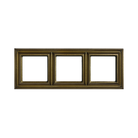 Рамка 3-поста термопласт антик Eco Deco