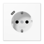 Розетка SCHUKO® с USB-зарядным устройством, тип С термопласт белый