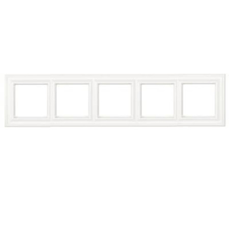 Рамка 5-постов термопласт белый Eco Deco