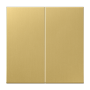 Клавиша для KNX кнопки, 2 группы металл латунь Classic