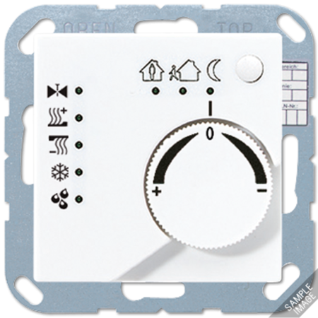 KNX-регулятор с ручкой для установки температуры мокка