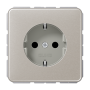 Штепсельная розетка SCHUKO 16A 250V~ с защитой от детей платина