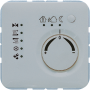 KNX-регулятор с шинным сопряжением с ручкой для установки температуры серый