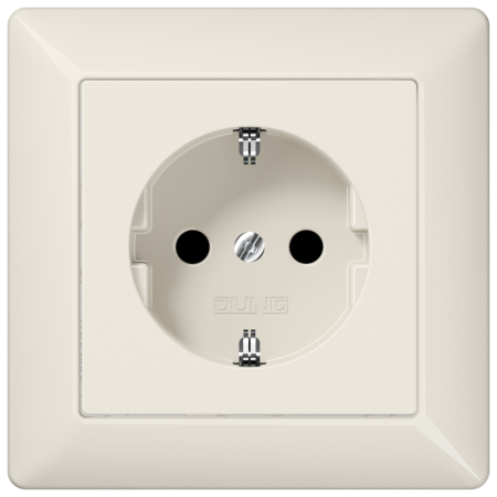 Штепсельная розетка SCHUKO 16A 250V~ слоновая кость