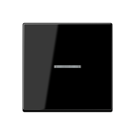 Клавиша для KNX кнопки, 1 группа, с окошком дюропласт черный