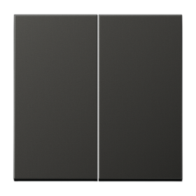 Клавиша для KNX кнопки, 2 группы металл антрацит